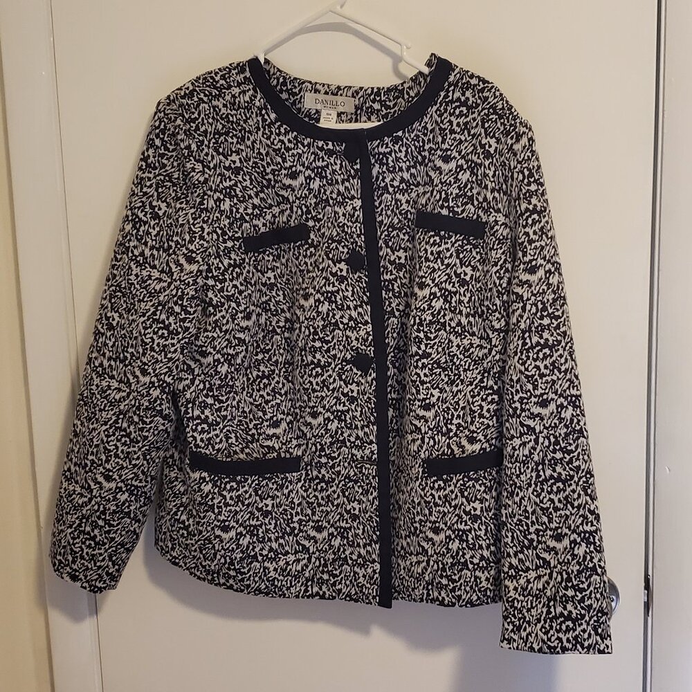 Blue white jacket